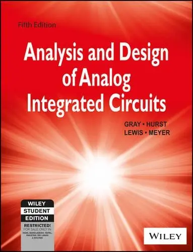 ANALYSIS AND DESIGN OF ANALOG INTEGRATED CIRCUITS, 5TH ED, ISV