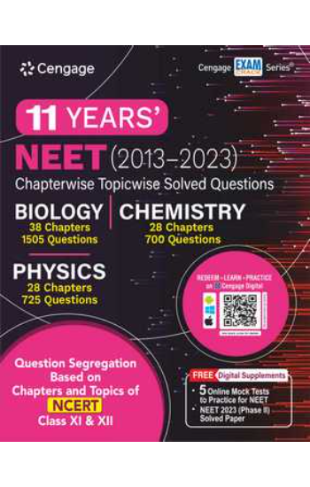 11 YEARS' NEET (2013-2023) CHAPTERWISE
 TOPICWISE SOLVED QUES