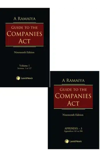 A Ramaiya (Set Of 2 Books): Guide to the Companies Act, 2013 Box 1 | Guide to the Companies Act, 2013: Box 2