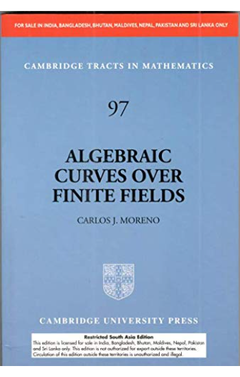 Algebraic Curves over Finite Fields South Asia Edition