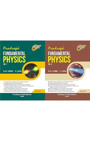 Pradeep's Fundamental Physics (Vol. 1 & 2) for CBSE Class 12 - Examination 2024-2025