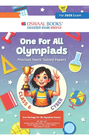 One for All Olympiads Chapter-wise Previous Years' Solved Papers, Prep-Guide Class 6 Cyber For 2025 Exam