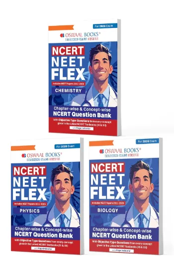 NCERT NEET FLEX - Physics, Chemistry, Biology (Set of 3 Books) | Chapter-wise & Topic-wise | NCERT Question Bank